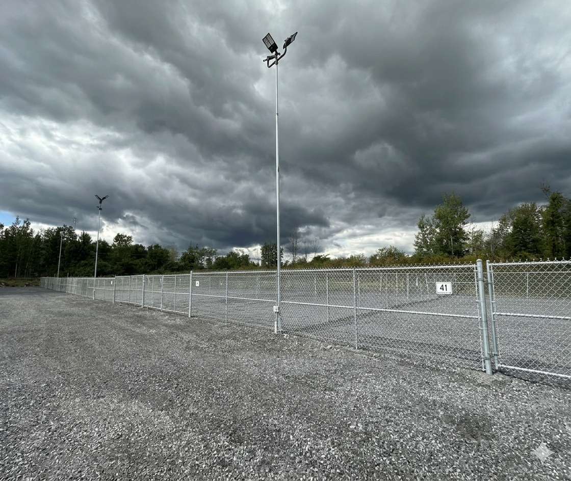 Storage yards at Safe Storage Cornwall