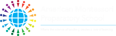 The logo for the american montessori preparatory school