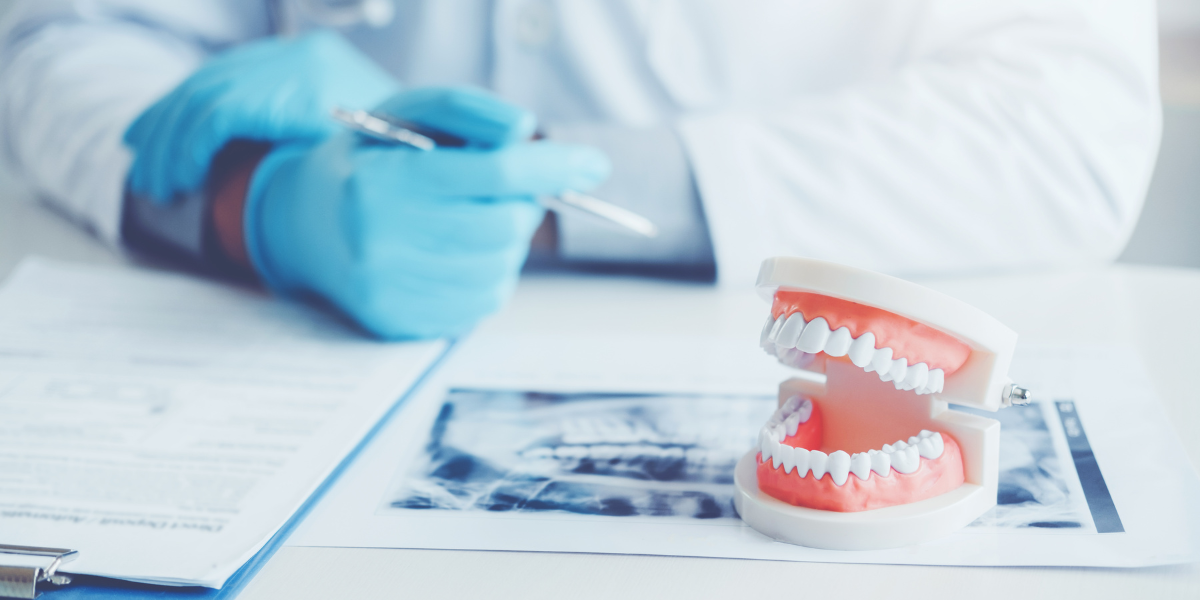 Dentist and a Denture