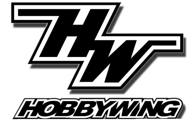 Hobbywing logo in black and white with stylized H and W letters above the word “HOBBYWING”