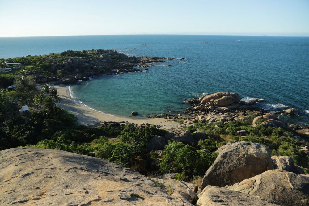 A View Of The Ocean From A Rocky Cliff — SureLift Crane Hire In Bowen, QLD