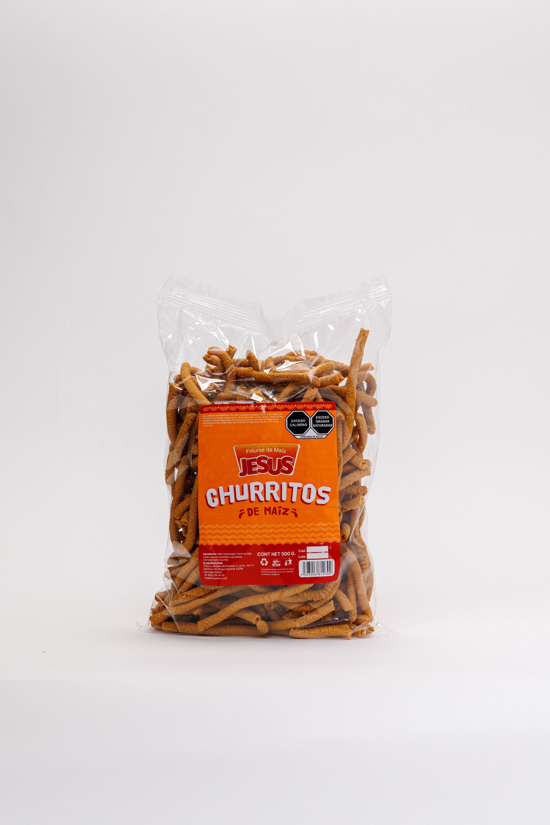 Bolsa Churrito natural 500 gramos