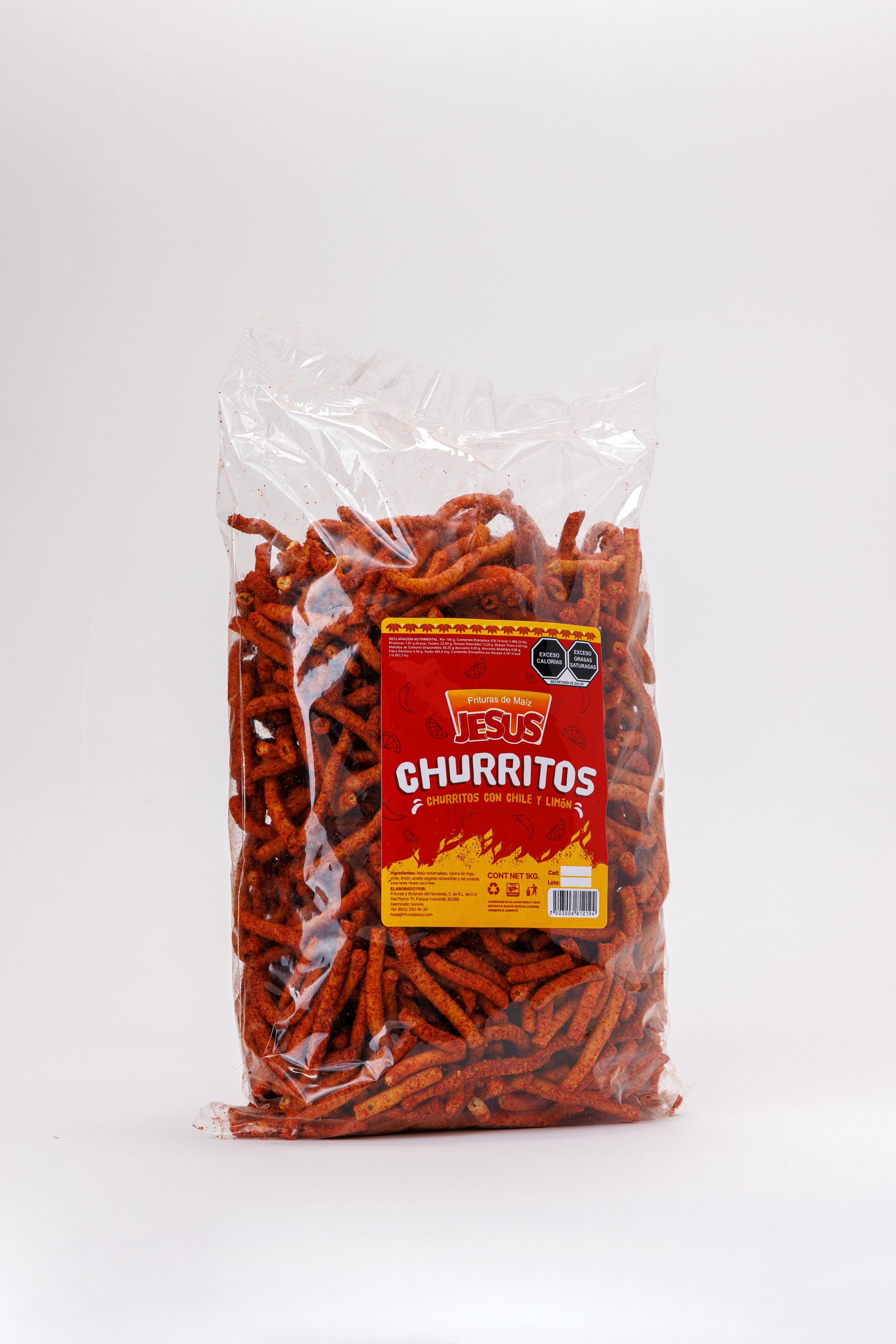 Bolsa Churrito con chile 1000 gramos
