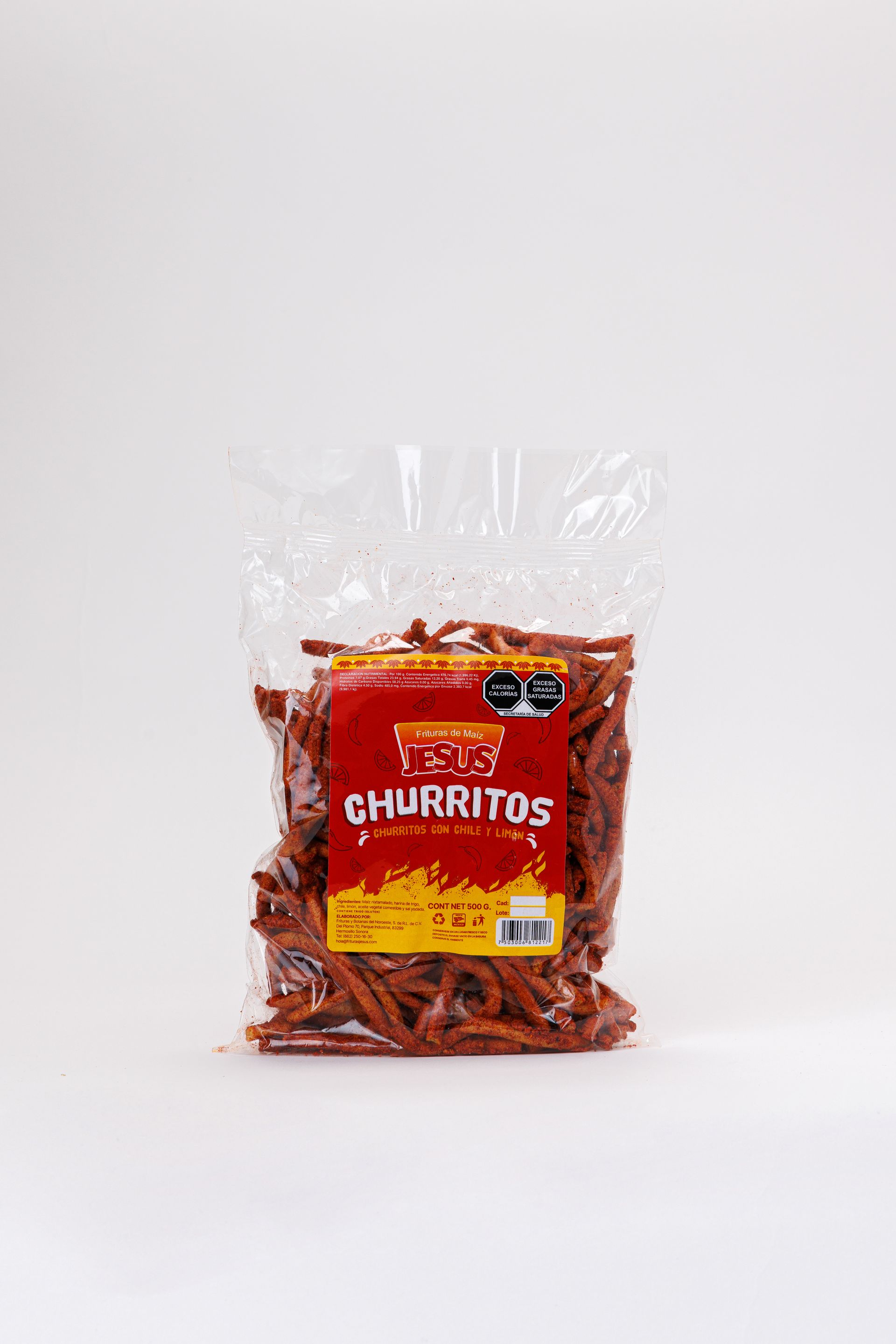 Bolsa Churrito con chile 500 gramos