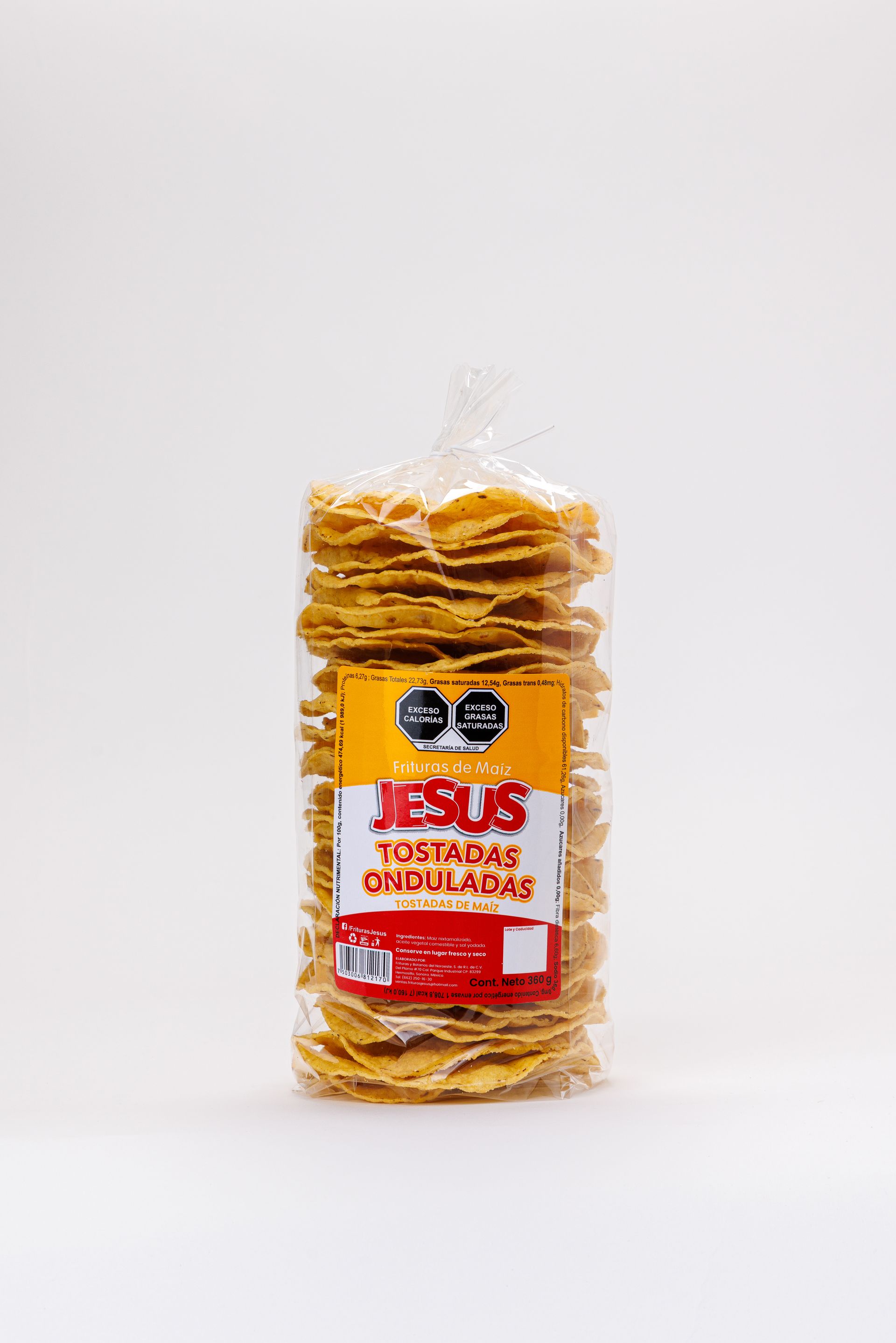 Bolsa Tostada Ondulada 360 Gramos