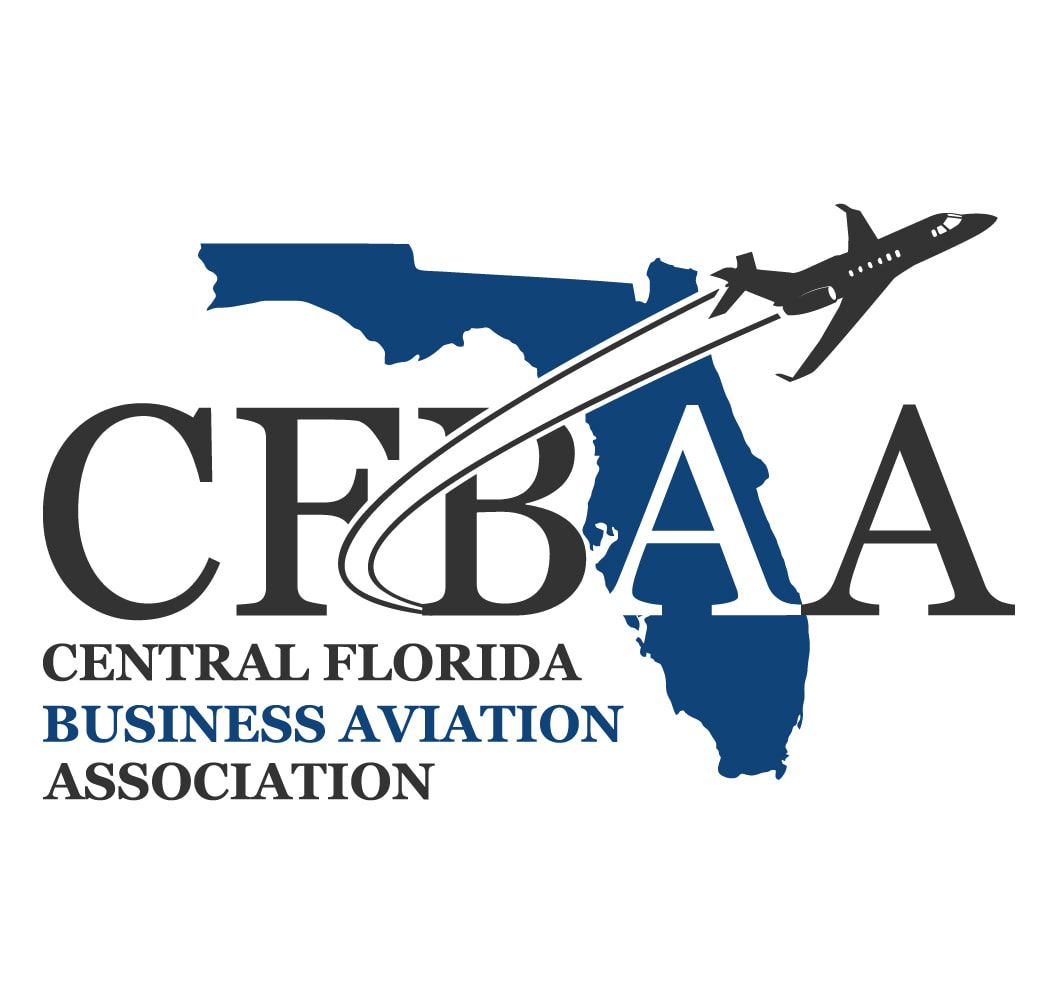 The logo for the central florida business aviation association