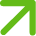 A green arrow pointing up on a white background.