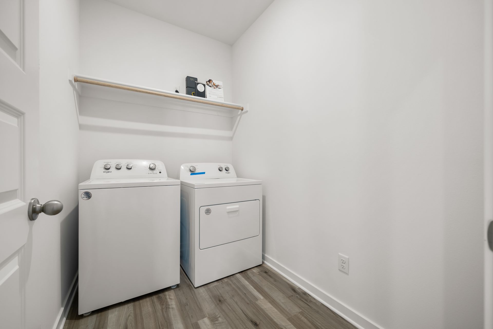 Laundry room with washer and dryer included