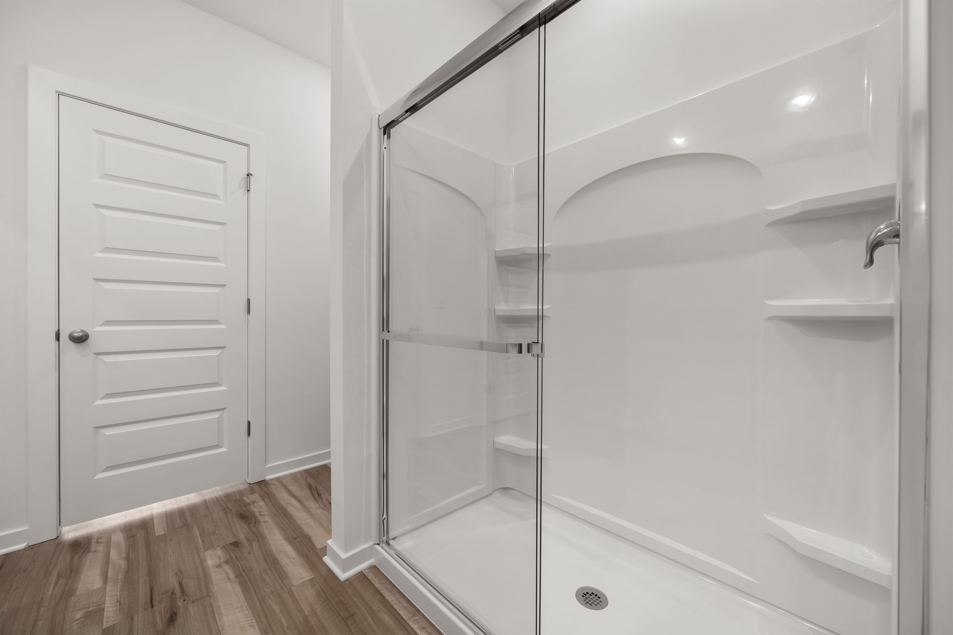 Walk-in shower in Master ensuite bathroom