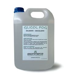 Tanica chimica in plastica grigia con tappo blu ed etichetta con la scritta