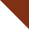 White triangle upper left, brown triangle lower right.