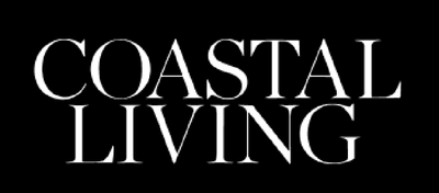 White “COASTAL LIVING” text on a black background