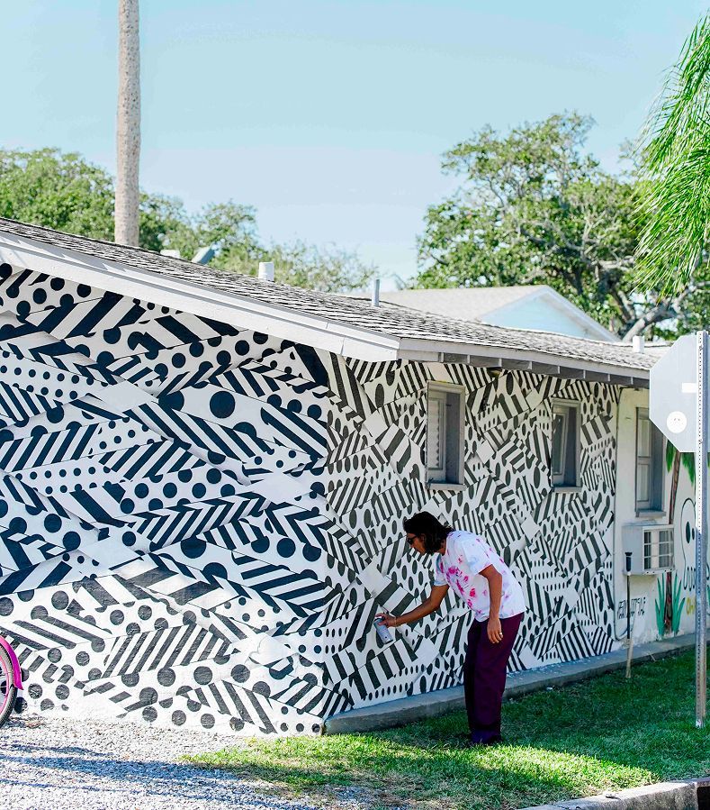 Courtyard slide