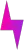 Pink-to-purple gradient lightning bolt icon on a white background