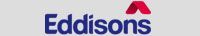 Eddisons logo with blue text and a red upward-pointing arrow.