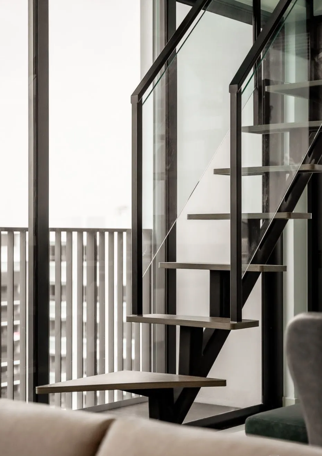 Industrial-inspired Staircase