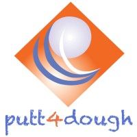 A logo for a company called putt 4 dough.