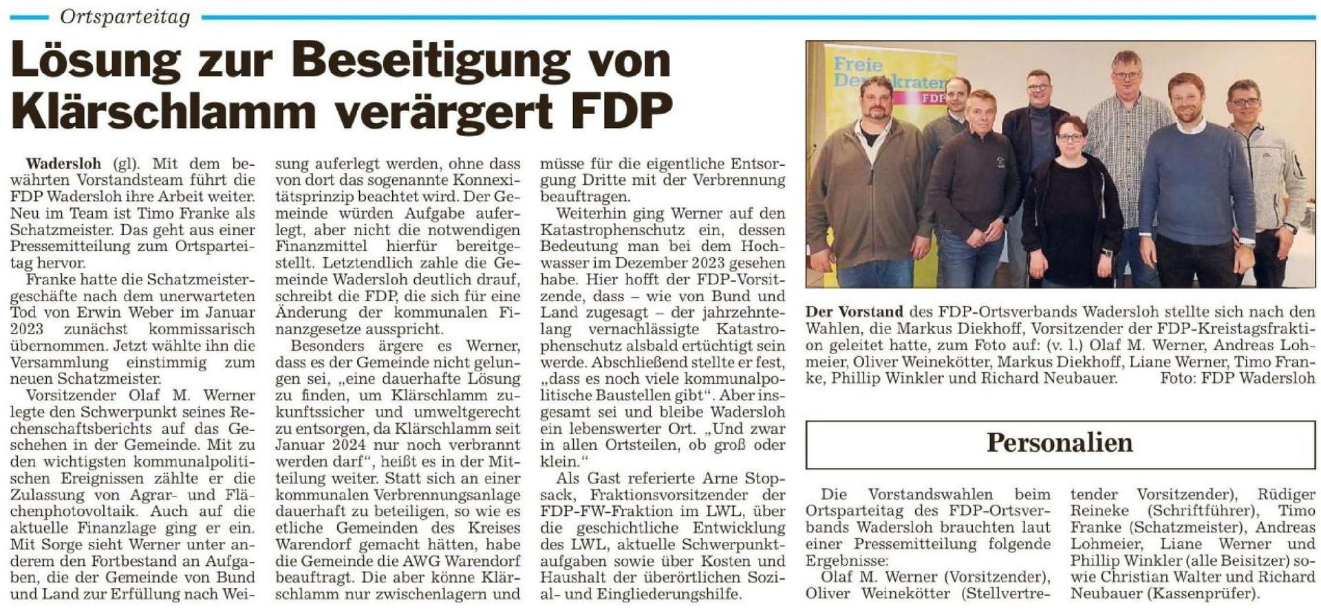 Mit freundlicher Genehmigung der Redaktion der Tageszeitung Mit freundlicher Genehmigung der Redaktion der Tageszeitung