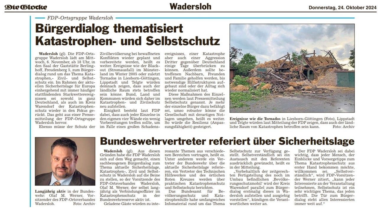 Mit freundlicher Genehmigung der Redaktion der Tageszeitung Mit freundlicher Genehmigung der Redaktion der Tageszeitung