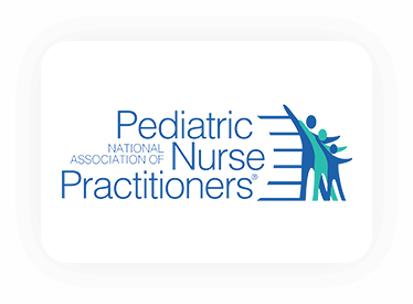 Pediatric Nurse Practitioners logo with blue text and stylized figures on a white background