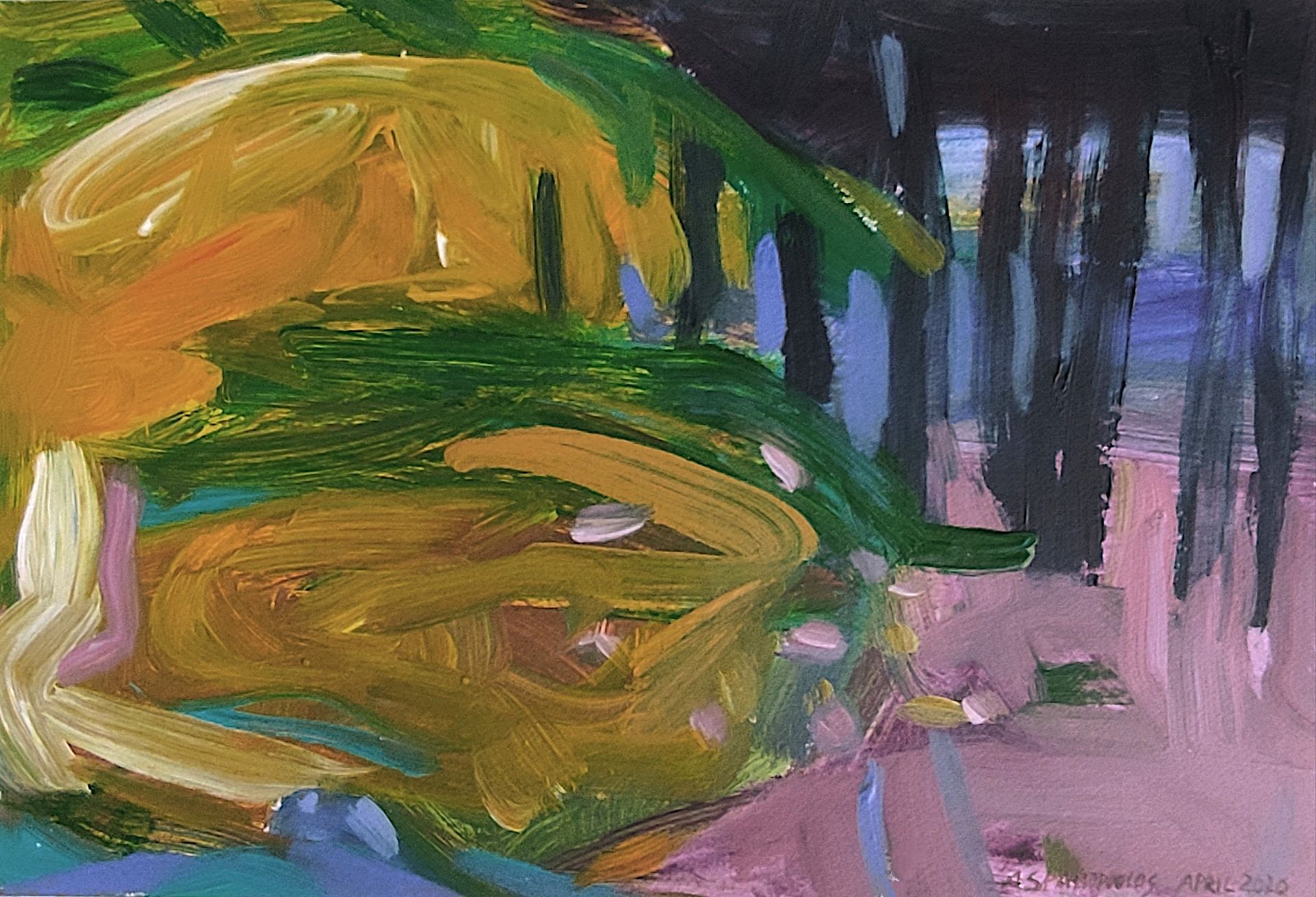 Schwarze Bäume