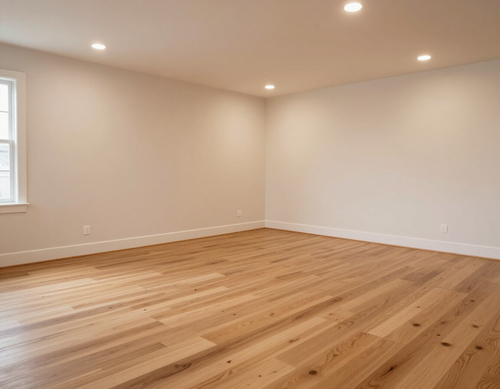 Remodeled open living room interior