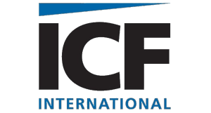 ICF International logo: Black letters