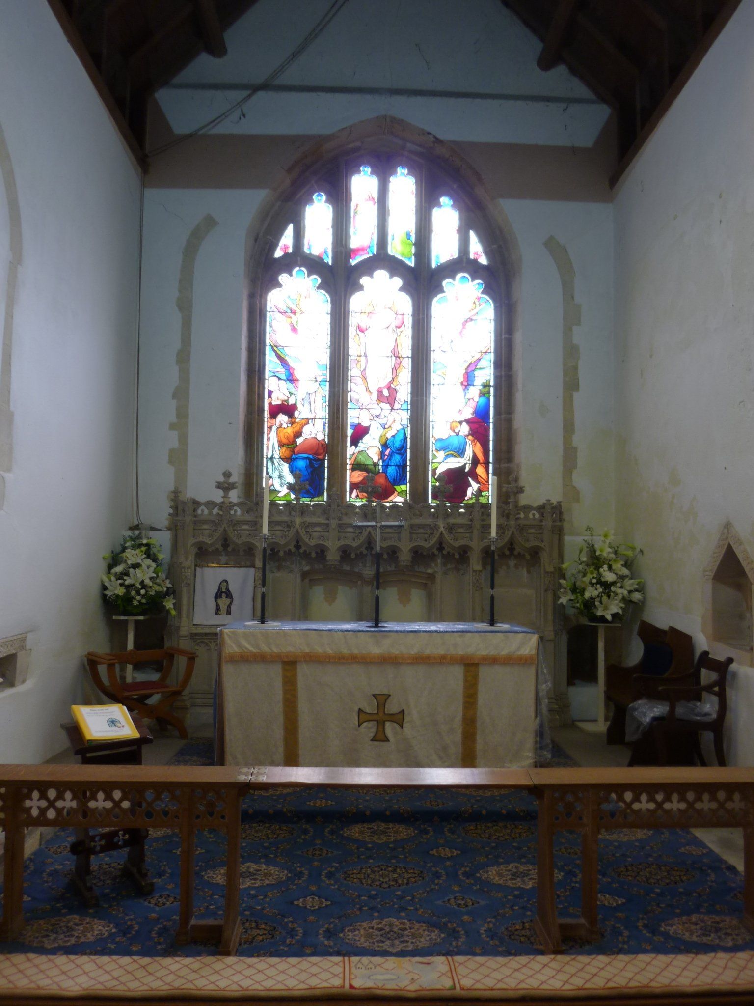 Interior view towards the Altar (St Mary's Church, Sompting)