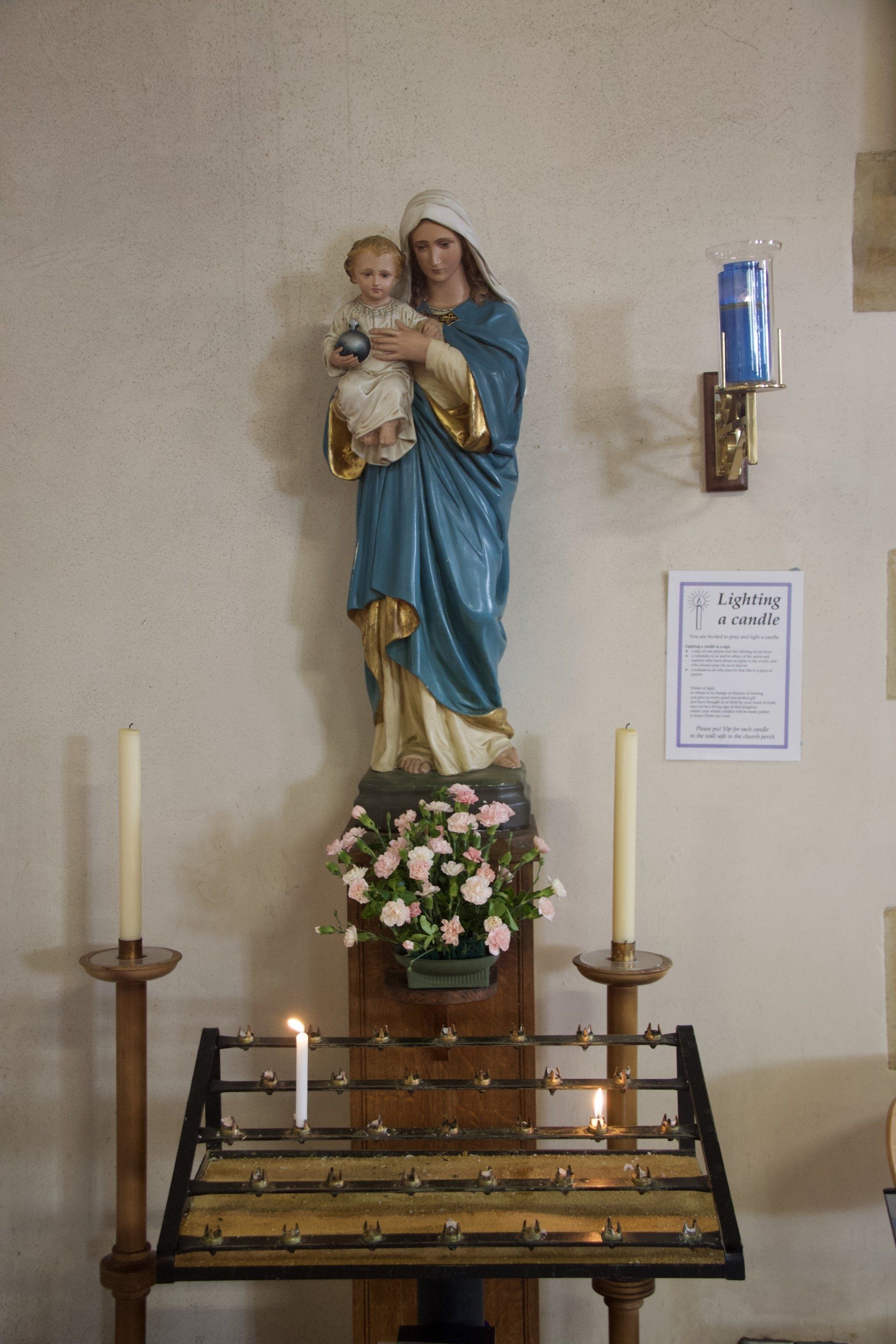 Statue of the Blessed Virgin Mary (inside St Michael's Church)