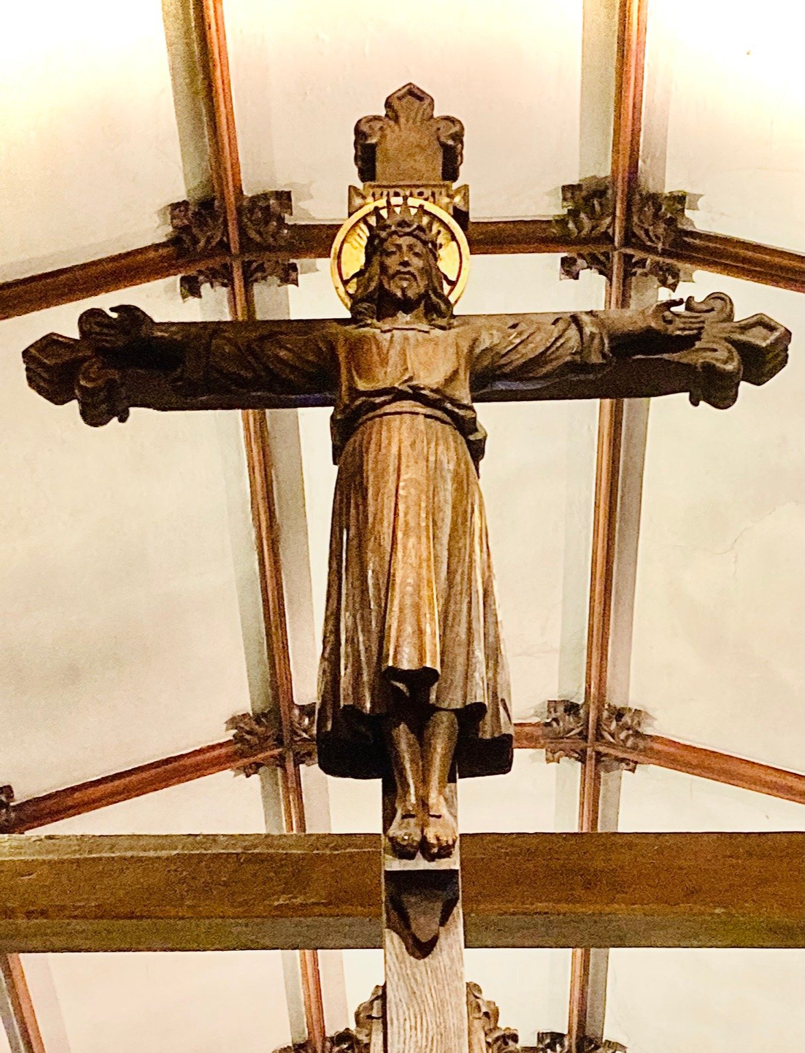 Cross on the Rood screen (inside St James the Less)