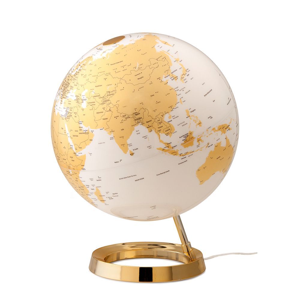 Globo Terrestre Light & Colour Metal Gold