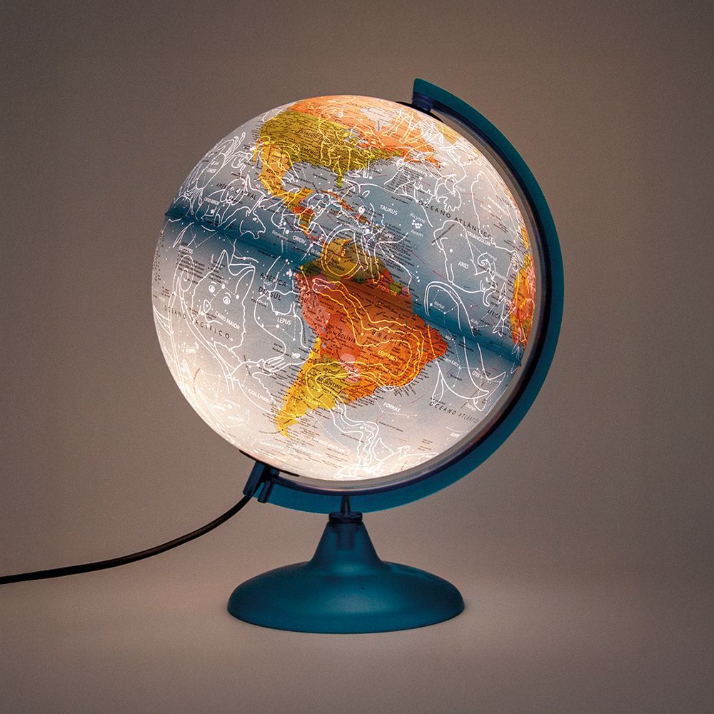 globo terrestre night e day de 25cm