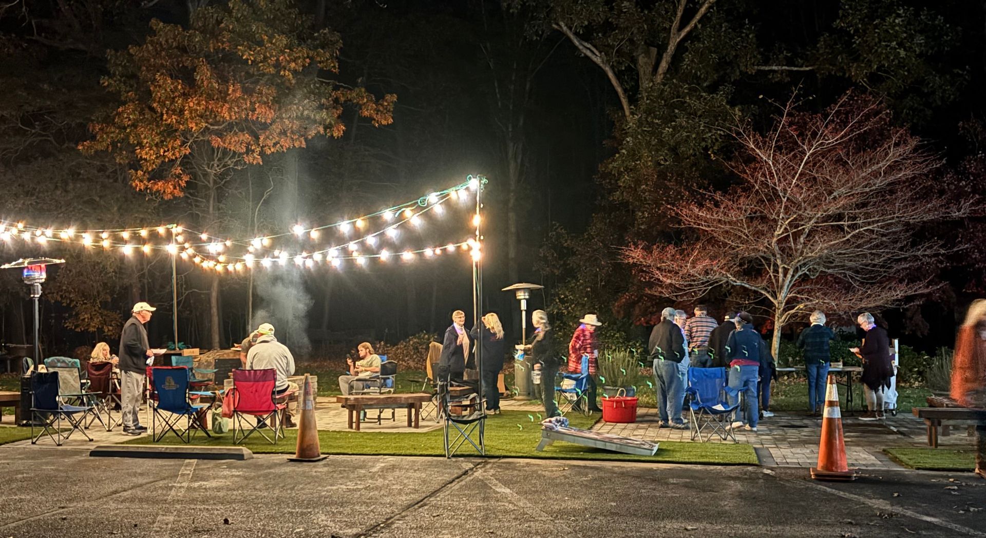 Nighttime Outdoor Fellowship