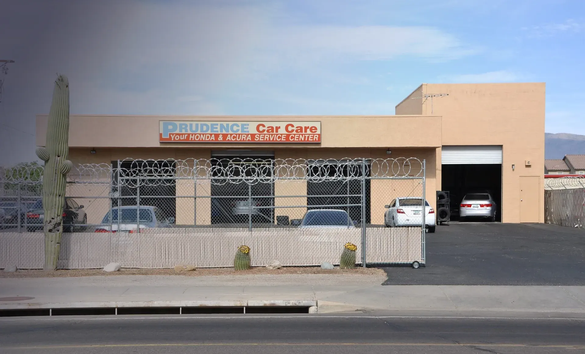 The front of our Tuscon Auto Repair Shop | Prudence Car Care
