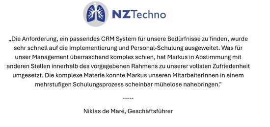  Projektreferenz NZTechno Wien – Kundenstimme von Geschäftsführer Niklas de Maré