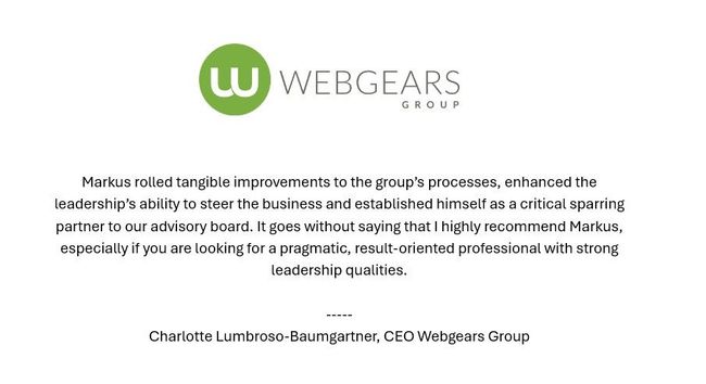 Projektreferenz Webgears Group – Kundenstimme von CEO Charlotte Lumbroso-Baumgartner