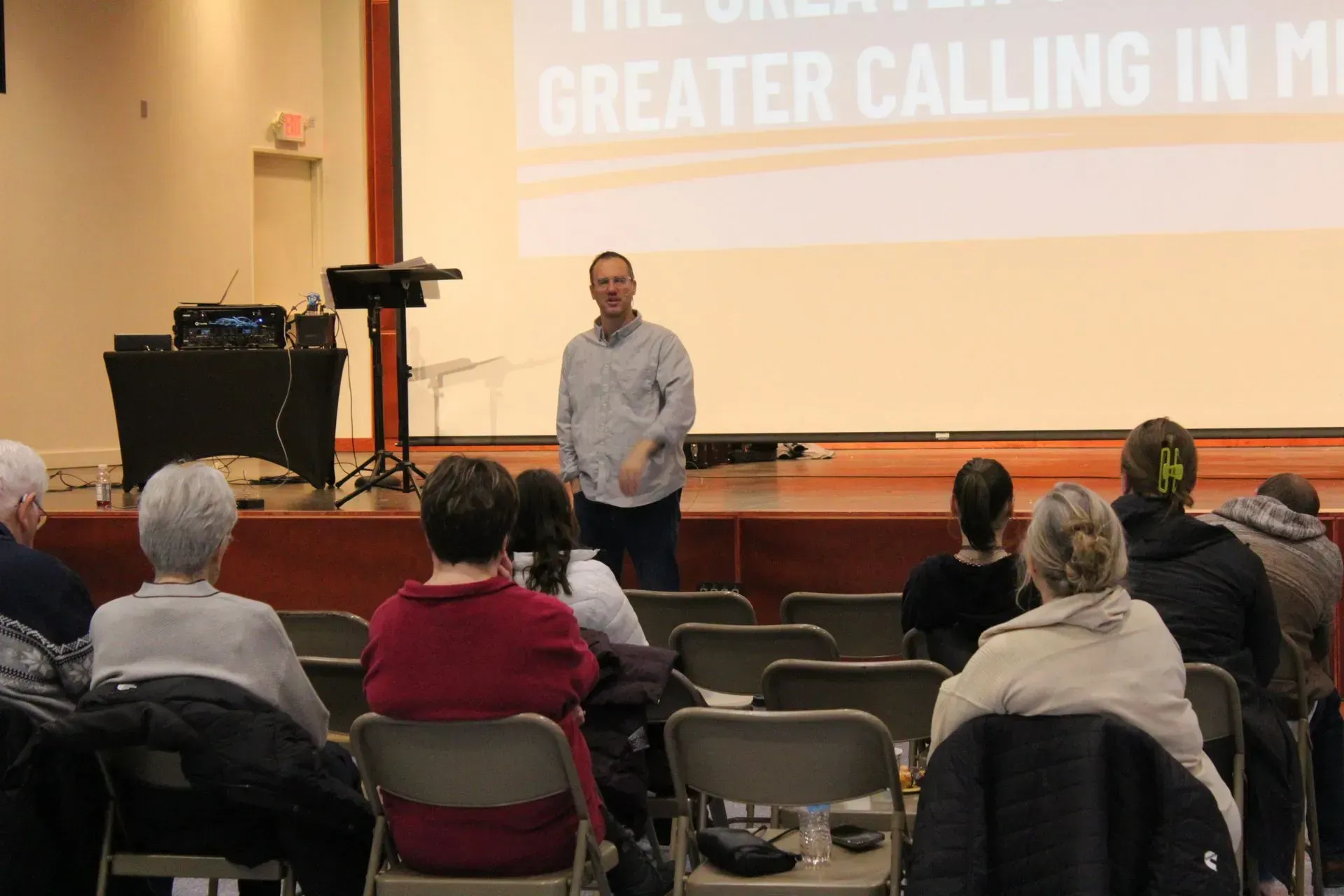 Pastor Ryan sharing vision