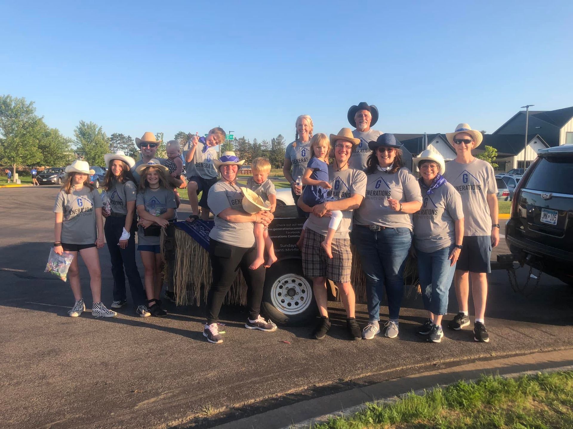 Picture of our first big larger outreach which was Rodeo Days Parade in 2023