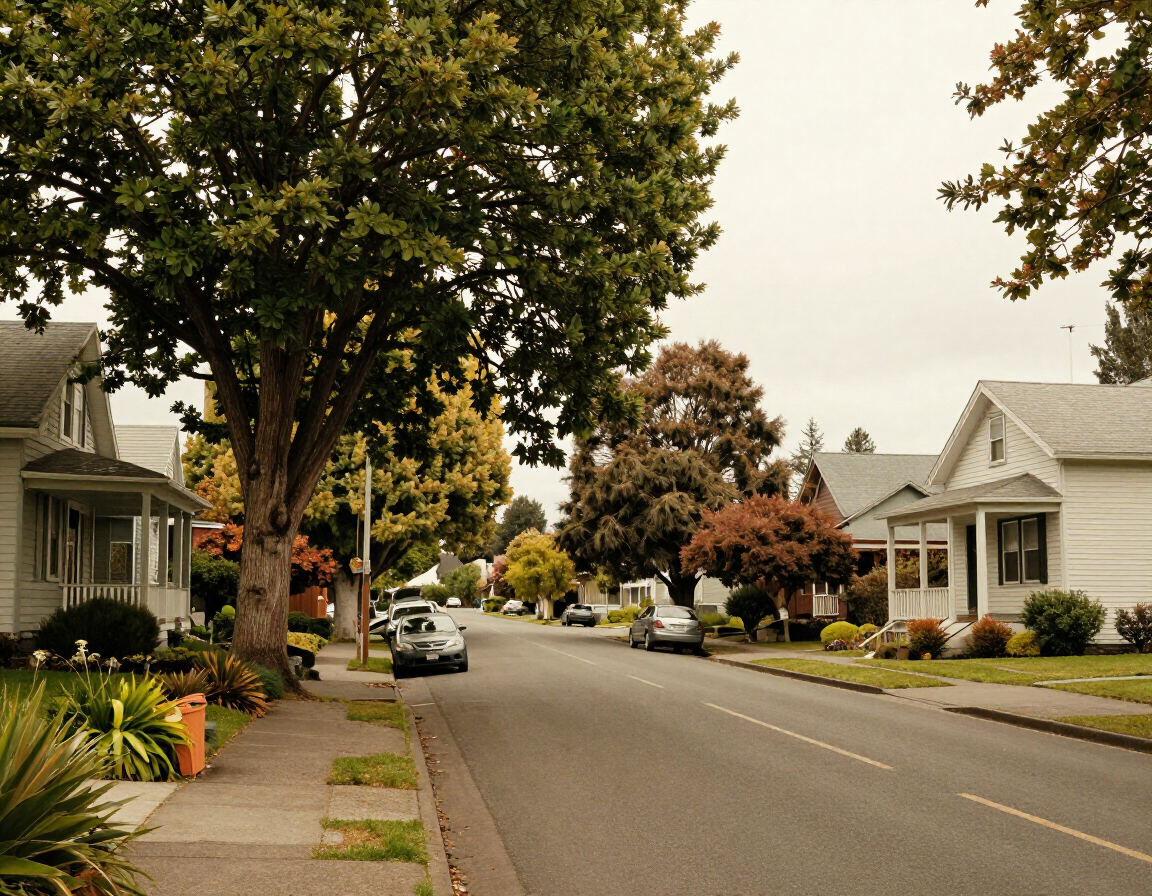 Residential neighborhood in Albany, Oregon served by TKO Pest Control technicians.