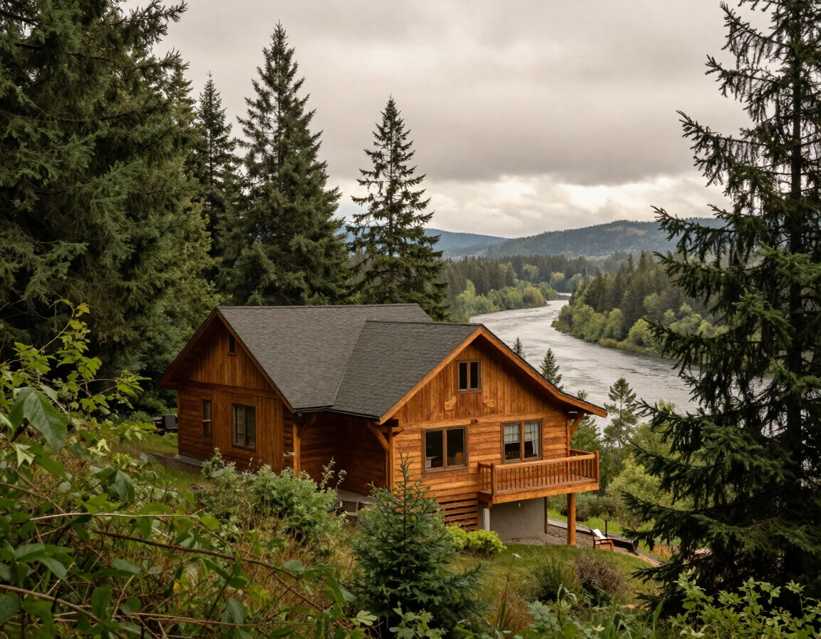 Rural property near Waterloo, Oregon served by pest control technicians
