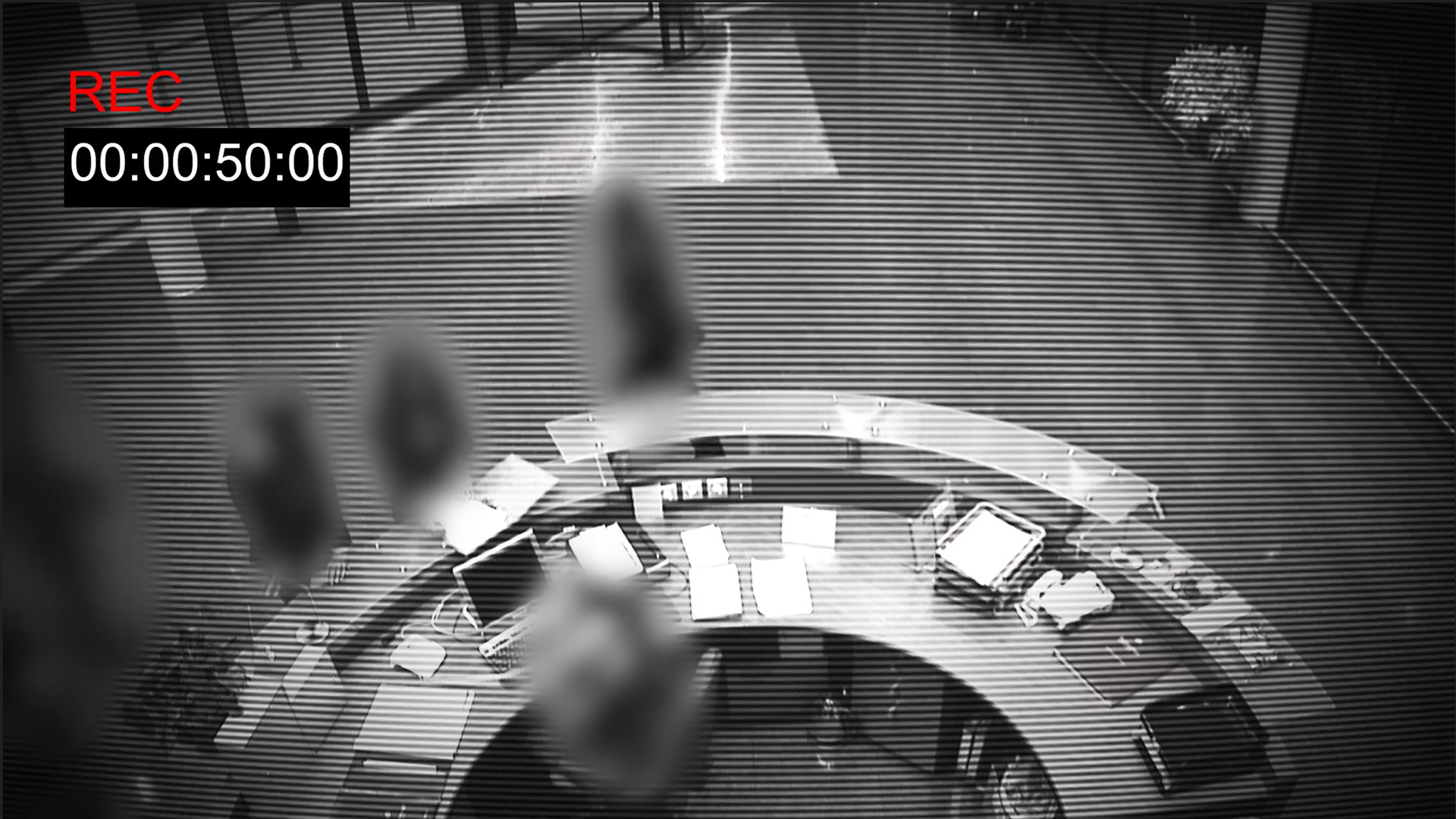CCTV footage before and after video redaction