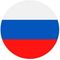 The Russian flag is represented by a circle on a white background.