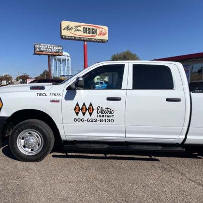 White work truck with 