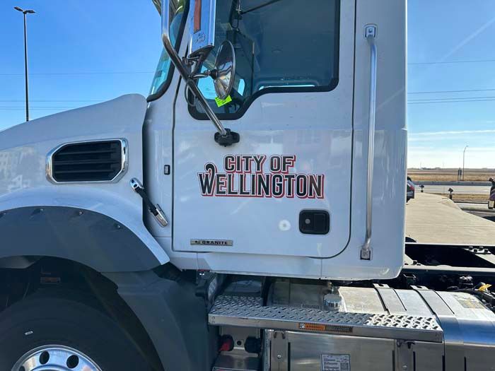 White truck door with 