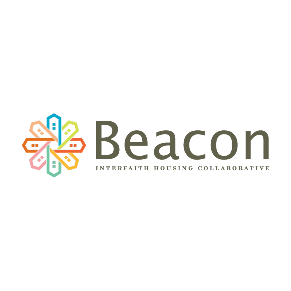 Beacon logo with multicolored flower icon and the words “Beacon Interfaith Housing Collaborative”