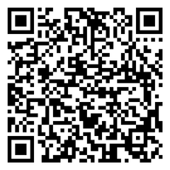 Black-and-white QR code centered on a white background