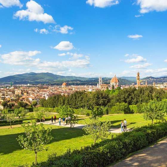 Piazza de’ Pitti and Giardino di Boboli
