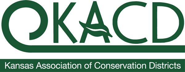 Kansas Association of Conservation Districts logo in green