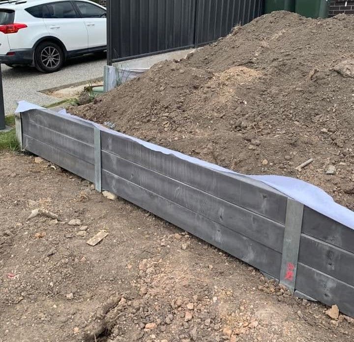 Retaining wall construction