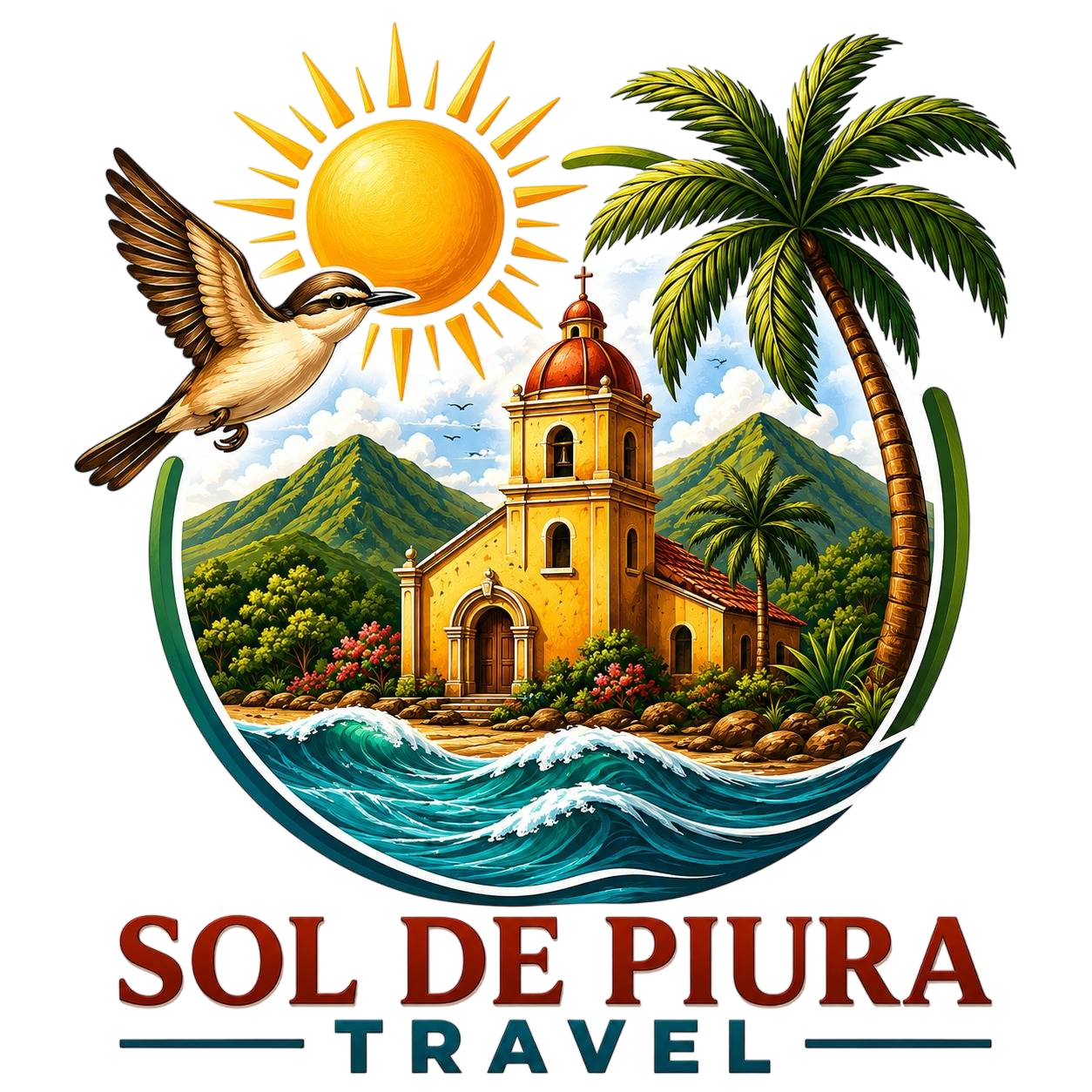 Logotipo  “Sol de Piura Travel”.